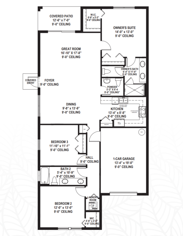 Diagram of The Aster (A) Floor Plan